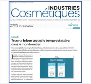 logo June 2020 - Industries Cosmétiques - French - Trouver le bon test et le bon partenaire dans le monde entier by Yaël Landau