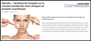 logo Skinobs publishes the synthesis of a new market study on clinical tests for the beauty industry