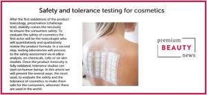 logo Safety and Tolerance Testing for Cosmetics